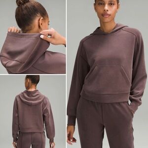 Lululemon Brown Athleisure Softstreme Cropped Hoodie Pullover Sweater Women 2